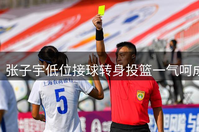 张子宇低位接球转身投篮一气呵成
